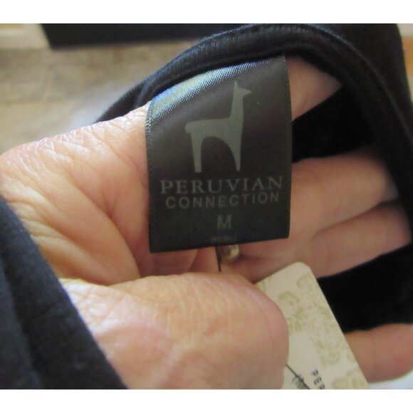 New w Tags, Peruvian Connection Black Jovel Dress w Detachable Lining in Sz M - Picture 8 of 8